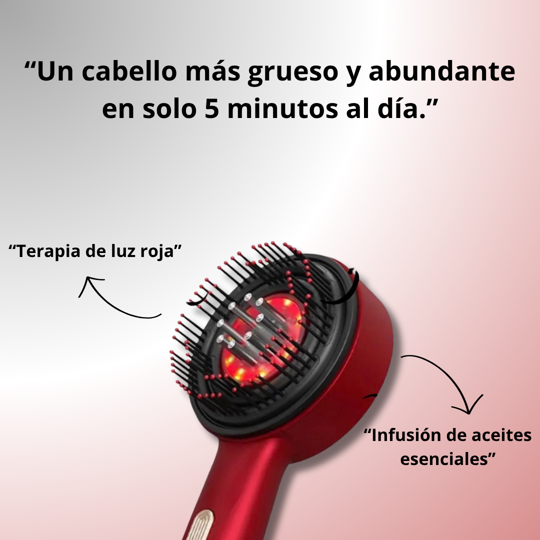 PeloZen™ | Peine eléctrico para masaje del cuero cabelludo y aplicador de aceite