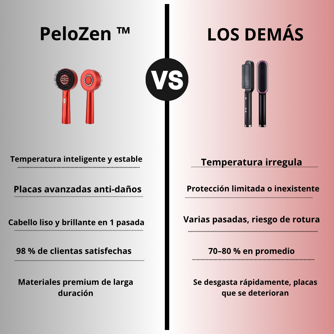 PeloZen™ | Peine eléctrico para masaje del cuero cabelludo y aplicador de aceite